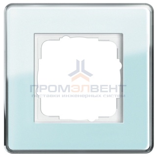 Рамка 1-ая Gira Esprit Glass C Салатовое стекло