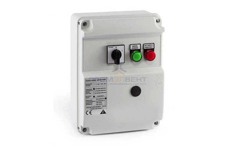 Пульт управления Pedrollo QES 300 MONO - 2,2 кВт (однофазный, 60 мкФ, 16 А)