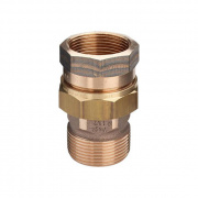 Соединение разъемное Viega 3331 - 1/2" (НР/ВР, с плоской прокладкой, бронза без покрытия)