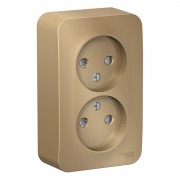 Розетка 2-ая без заземления со шторками Blanca Schneider Electric 16А 250В титан