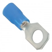 Наконечник с отверстием под винт и изолир.фланцем 1,5-2,5 кв.мм 8,2 мм (50шт) синий (НКИ)